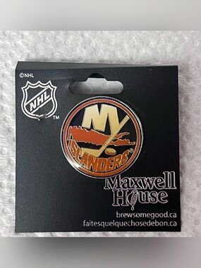NHL New York Islanders Enamel Pin - Orange/Black/Gold